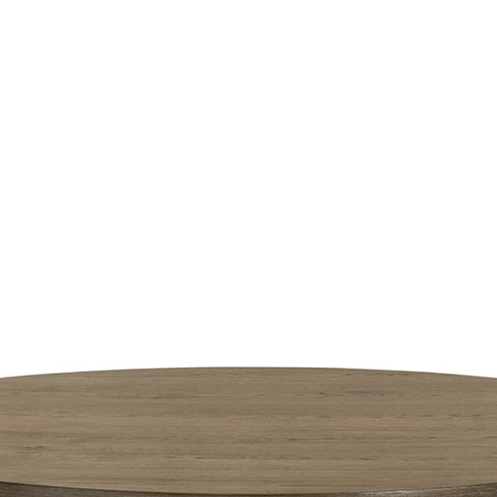 Parfield 47"W Wooden Round Dining Table, Walnut