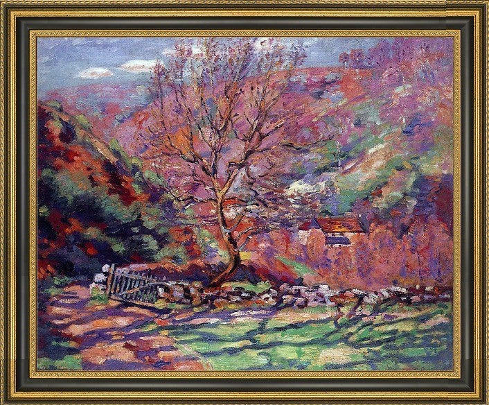 Armand Guillaumin Crozand Solitude Framed Premium Canvas Print, 20"x25"