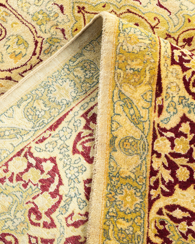 Mogul, One-of-a-Kind Hand-Knotted Area Rug Yellow, 6'1"x9'5"