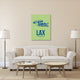 "LAX Los Angeles Poster 1" Fine Art Print