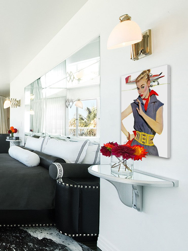 "The Girl Who Stole Airplanes" Print on Canvas by Coby Whitmore