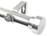 Bonnet 1" Curtain Rod, Satin Nickel, 18-28"