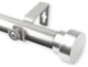 Bonnet 1" Curtain Rod, Satin Nickel, 18-28"