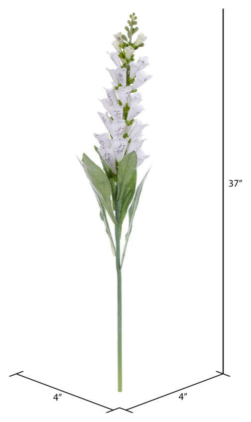 Vickerman 36" Artificial White Foxglove Stem
