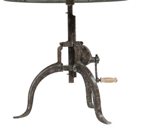 Riley Adjustable Height Rustic Hi-Lo Coffee Table, Natural Driftwood/Aged Iron