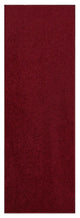 Furnish My Place Burgundy 4' x 28' Solid Color Rug Runner Made In Usa
