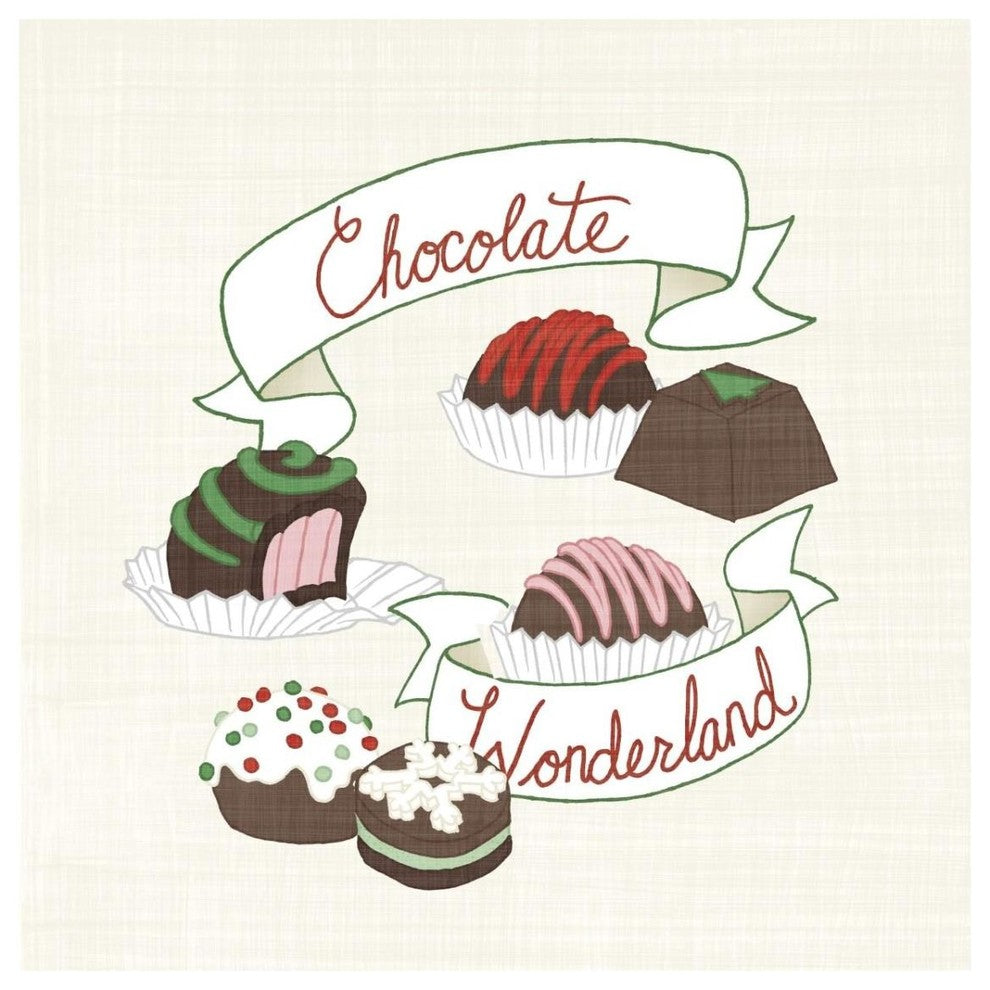 "Seasons Sweetings III" Digital Paper Print by Elyse DeNeige, 32"x32"