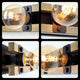 3-Light  bathroom lights fixtures Black Wood & Metal bathroom vanity light black