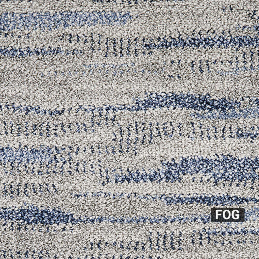 Lake George Contemporary Area Rug Collection, Lake George, Fog, 10x10