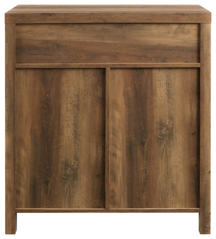 30" Farmhouse Barn Door Accent Cabinet, Reclaimed Barnwood