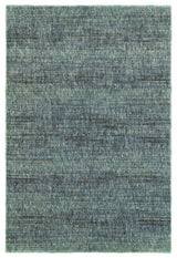 Oriental Weavers Atlas Collection Blue/ Grey Solid Indoor Area Rug 6'7"X9'6"