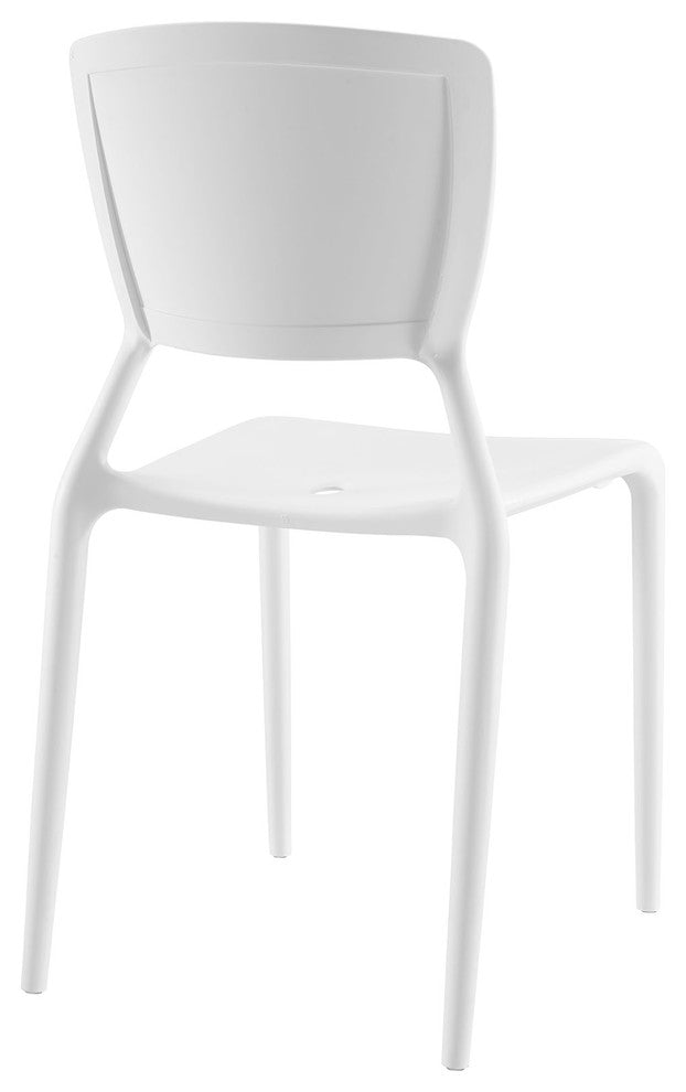 Modern White Fine Dining Side Chair
