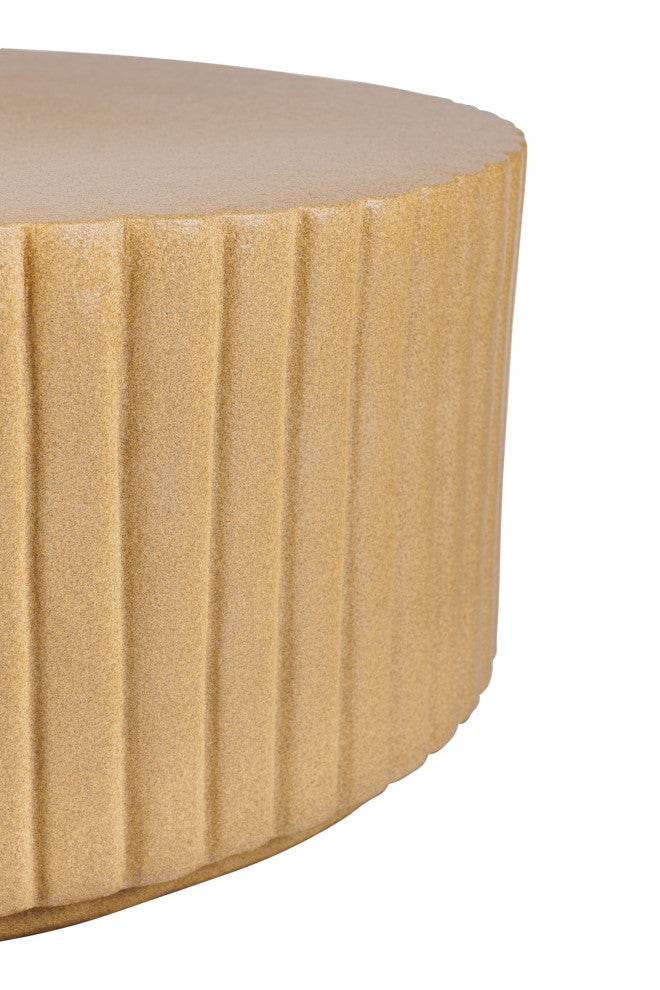 Flute Shale Matte Patio Accent Table