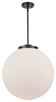 Beacon Pendant, Oil Rubbed Bronze, Matte White