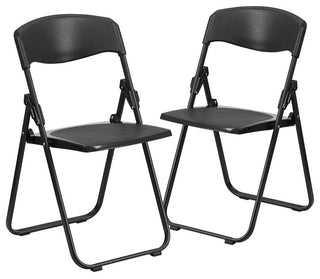 Black Plastic Folding Chair