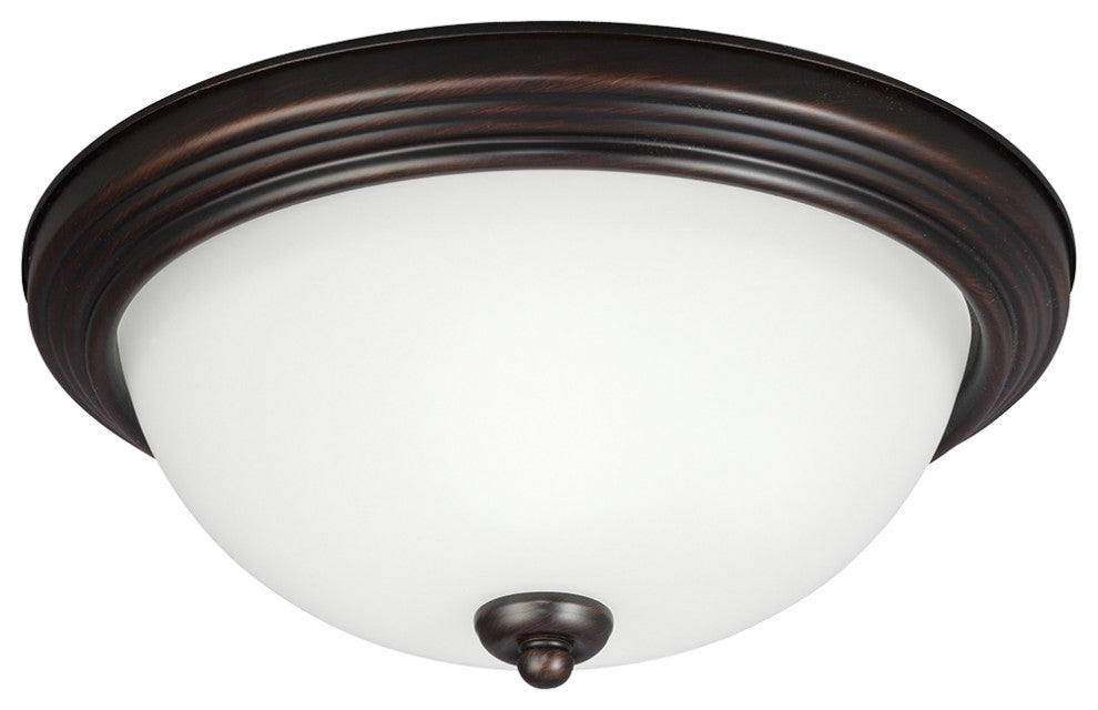 Geary 3-Light Flush Mount, Bronze