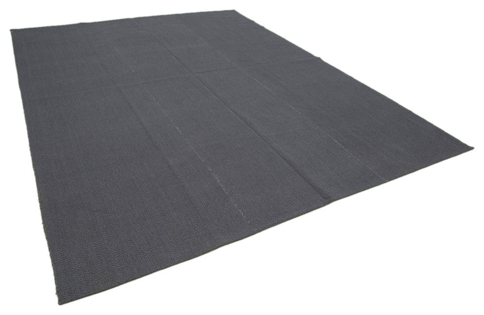 Rug N Carpet - Handmade Turkish 9' 0'' x 12' 1'' Decorative Wool Kilim Rug