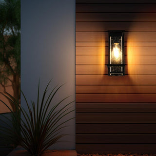 Home Living 4.5" Outdoor Wall Sconce, Black