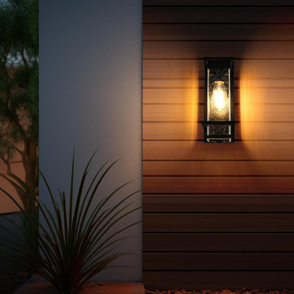 Home Living 4.5" Outdoor Wall Sconce, Black