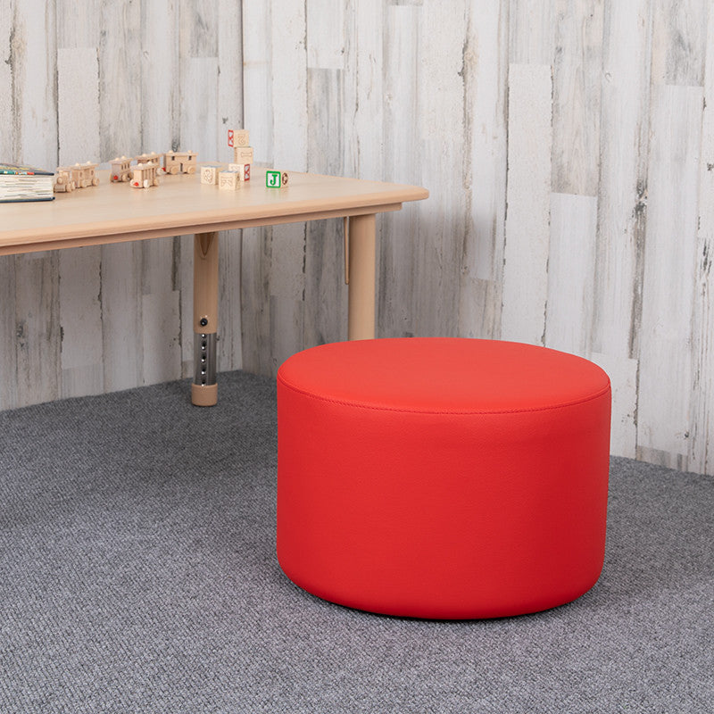 Soft Seating Collaborative Circle, 12" Seat Height , Red Color