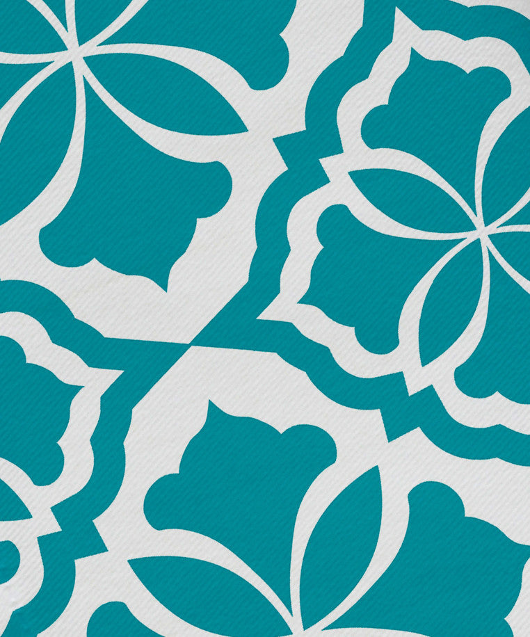 22"x22" Ceylon, Geometric Print Napkin, Turquoise, Set of 4