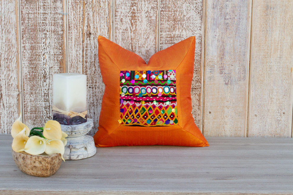 Anaya Indian Silk Decorative Pillow