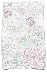 18"x30" Opal Floral Print Kitchen Towel, Purple