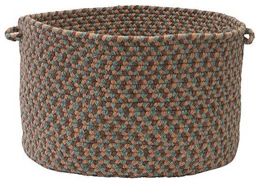 Colonial Mills Basket Boston Common Driftwood Teal Round