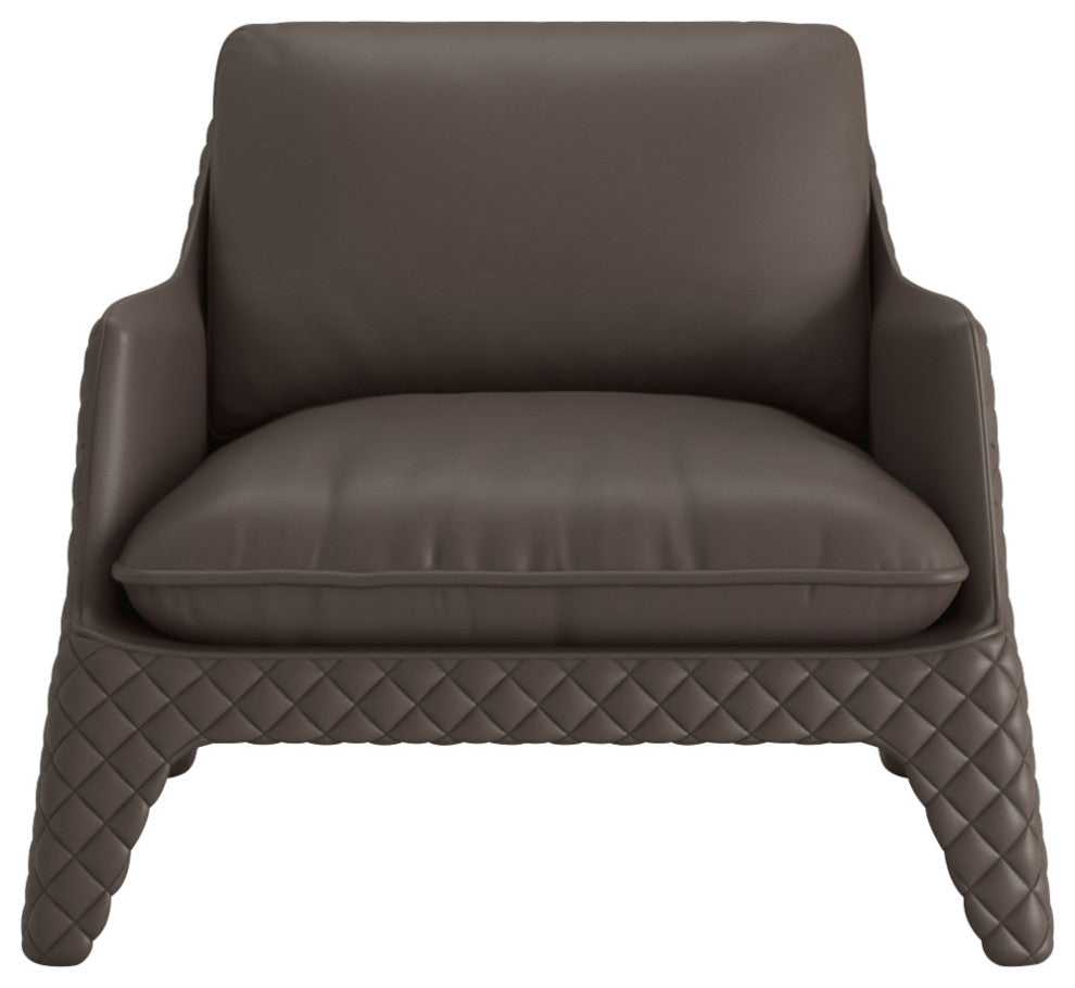 Chatham Lounge Chair, Fendi Leather