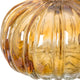 Amber Crackle Glass Pumpkin