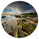 Furnas Virgin Beach Galicia Spain, Seashore Art Disc Metal Artwork, 23"