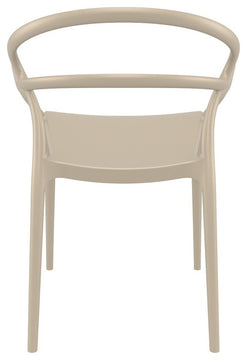 Compamia Mila Set of 2 Dining Arm Chair, Taupe