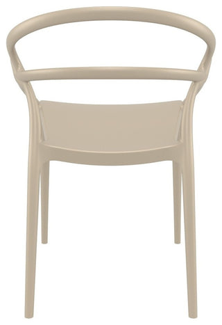 Compamia Mila Set of 2 Dining Arm Chair, Taupe