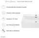 Claire 24" Rectangle Wall-Mount Bathroom Sink, Glossy White