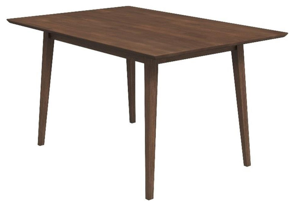 Pemberly Row Mid-Century Modern 47" Rectangular Solid Wood Dining Tabl