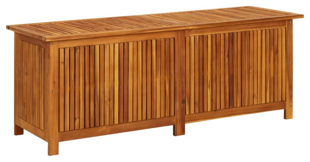 Vidaxl Garden Storage Box 59"x19.6"x22.8" Solid Acacia Wood