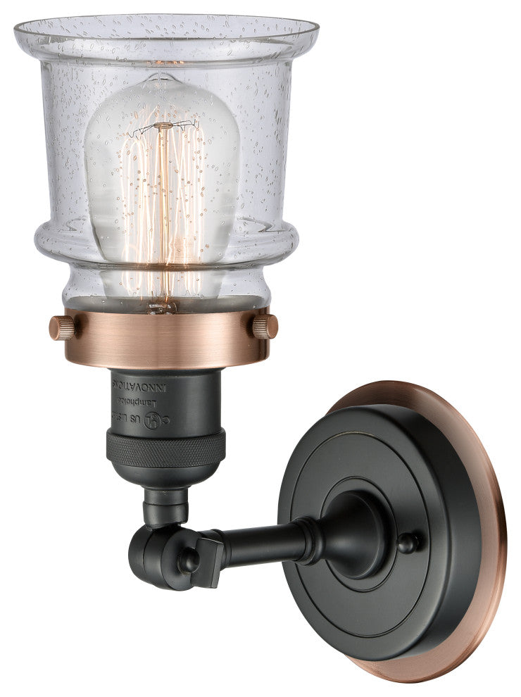 INNOVATIONS LIGHTING 203BK-BPAC-HRAC-G184S 1 Light Mixed Metals Sconce