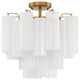 CRYSTORAMA Addis 4 Light Aged Brass Ceiling Mount