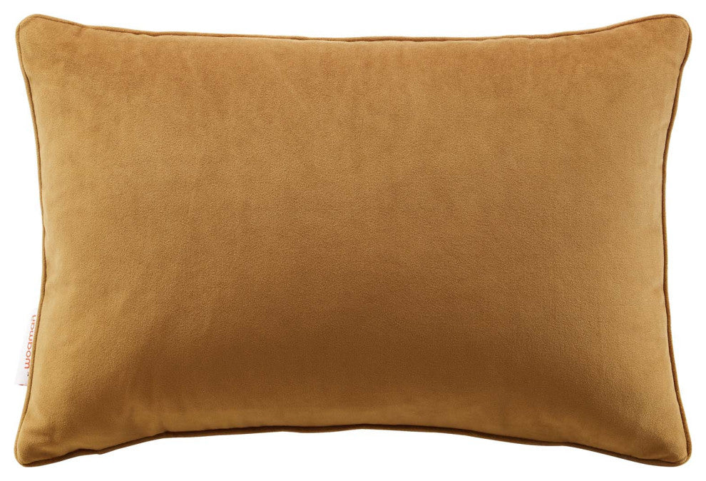 Accent Throw Pillow, Velvet, Brown, Modern, Living Lounge Hotel Hospitality