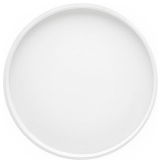White 14" Round Serving Tray