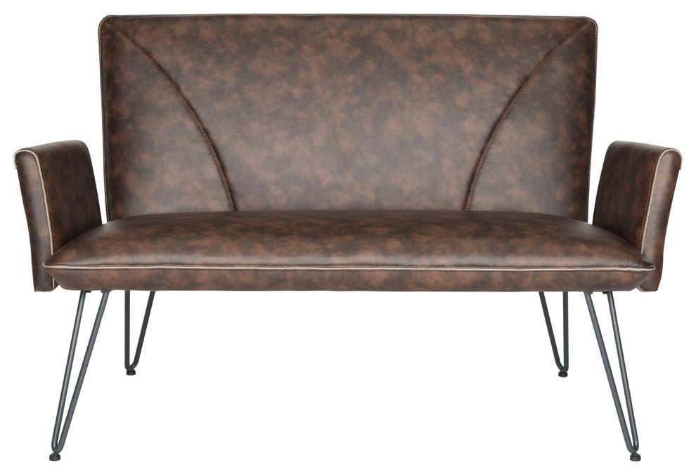 Safavieh Johannes Settee, Antique Brown