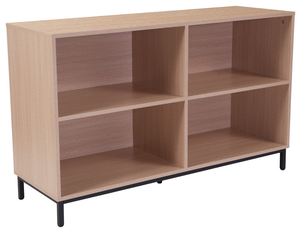 Dudley Oak Wood Grain Finish Bookshelf