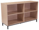 Dudley Oak Wood Grain Finish Bookshelf