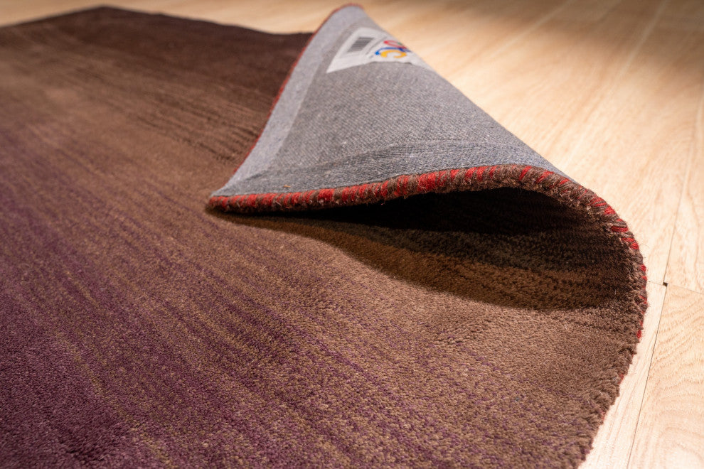 Red Contemporary Stripe Horizon Area Rug