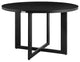 Cayman Outdoor Patio Round Dining Table in Aluminum
