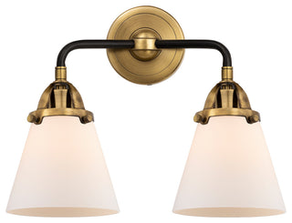 Small Cone Bath Vanity Light, Black Antique Brass, Matte White, Matte White