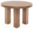 Mesa End Table-Light Brushed Parawood