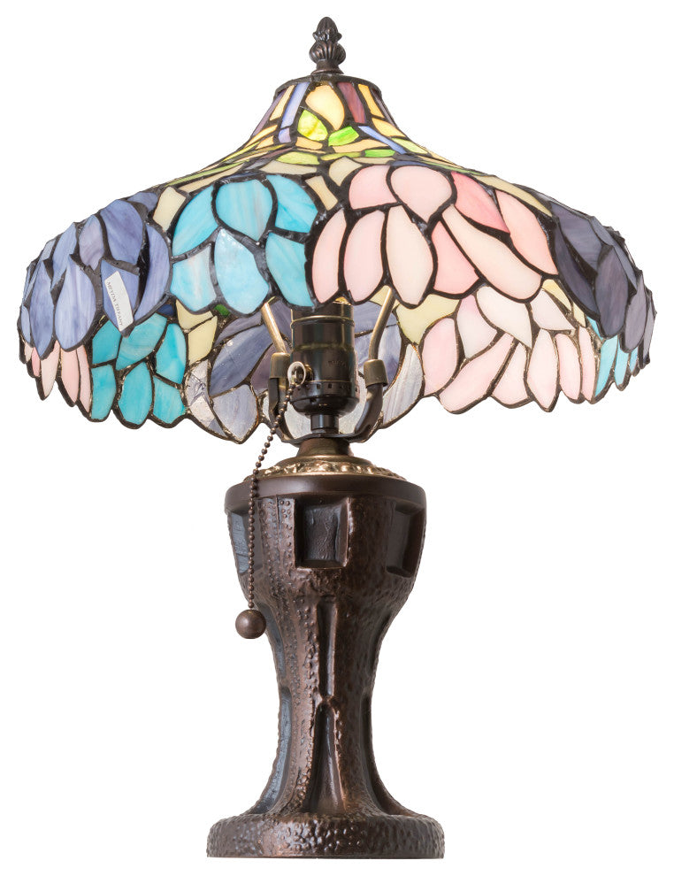 Meyda Lighting 224040 17" High Wisteria Table Lamp