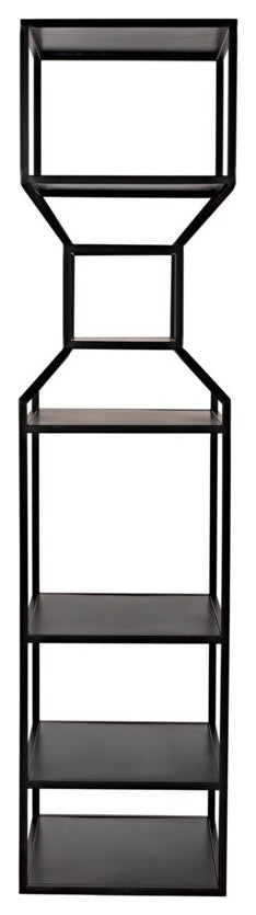 Downtown A Bookcase, Black Metal