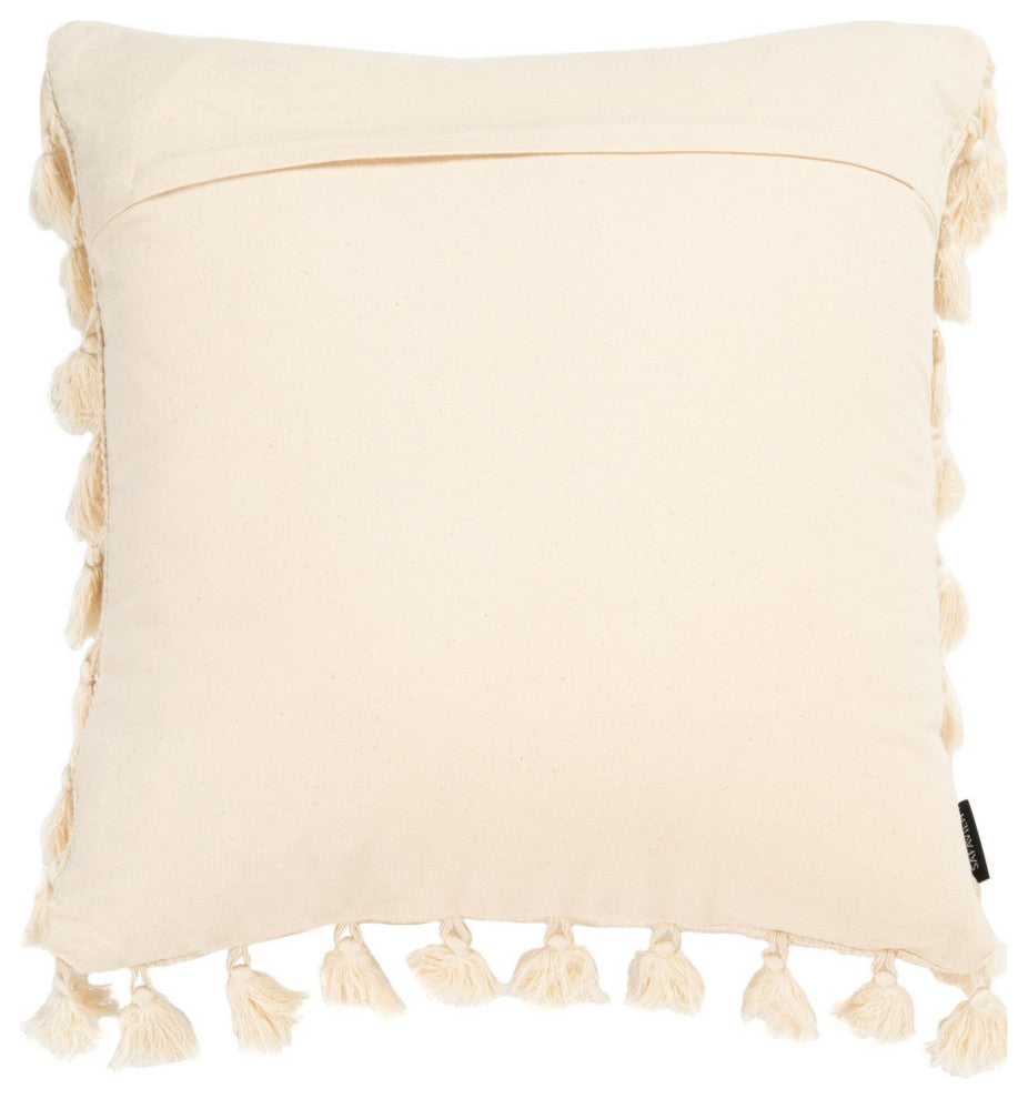 Safavieh Skyla Pillow Beige 18" X 18"